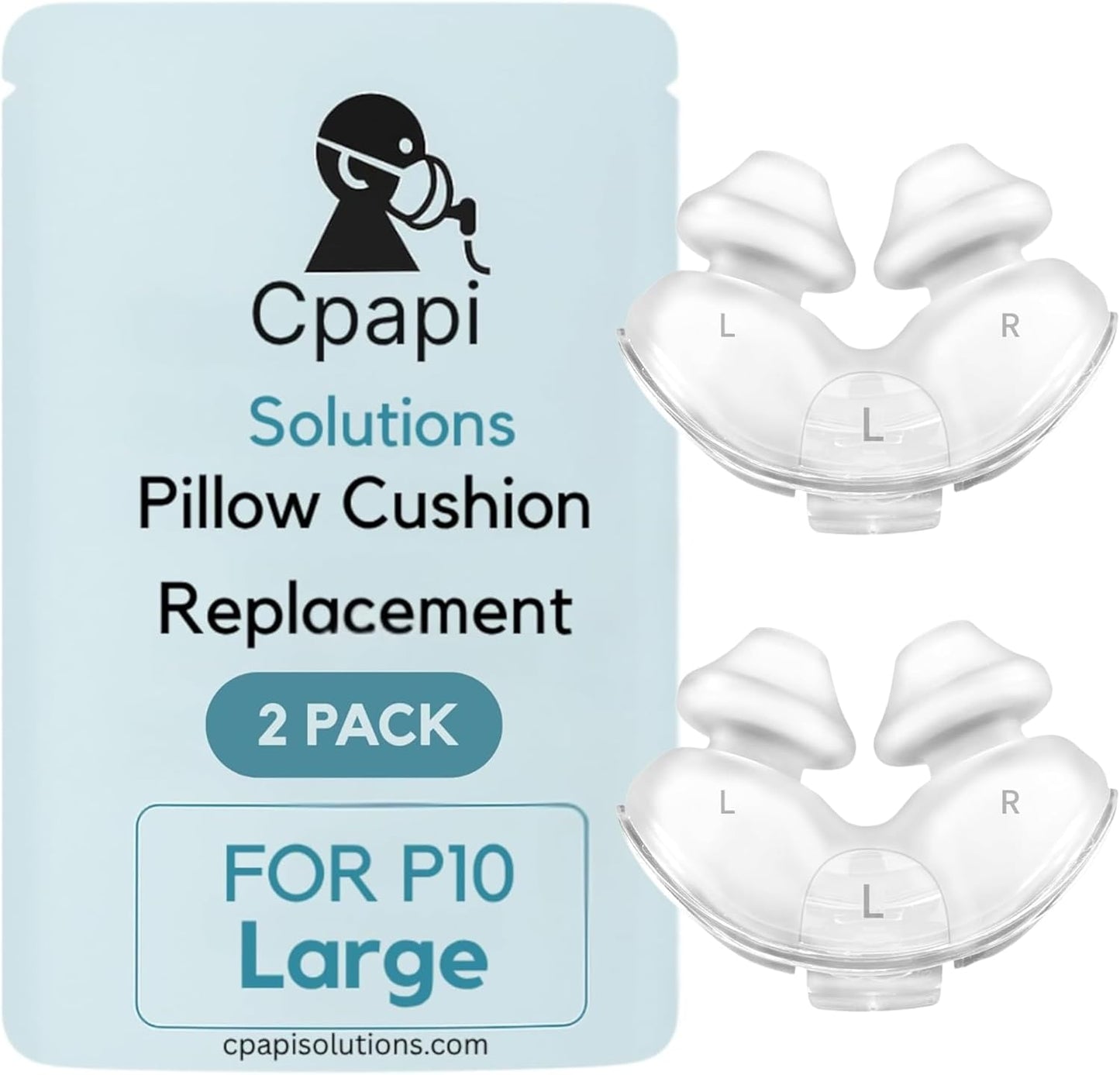 P10 Replacement Pillow Cushion 2 Pack – Compatible with AirFit & AirTouch