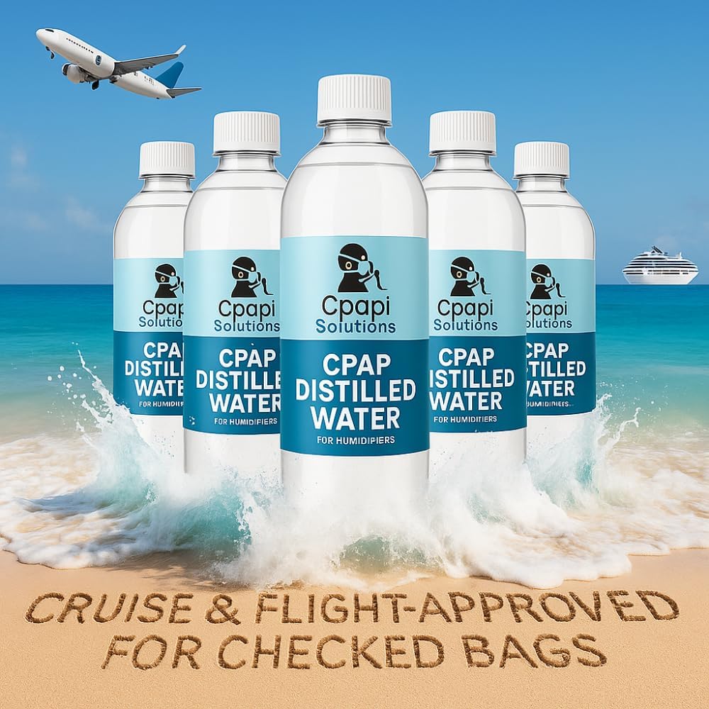 Distilled Water 20oz Bottles (6-Pack) – for CPAP Machines & Humidifiers