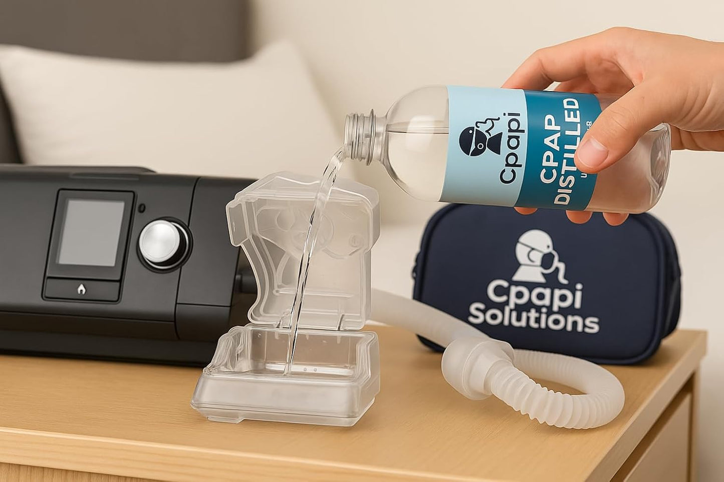 Distilled Water 20oz Bottles (6-Pack) – for CPAP Machines & Humidifiers