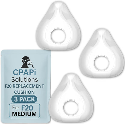 F20 Replacement Cushion 3 Pack – Compatible with AirFit & AirTouch CPAP Masks