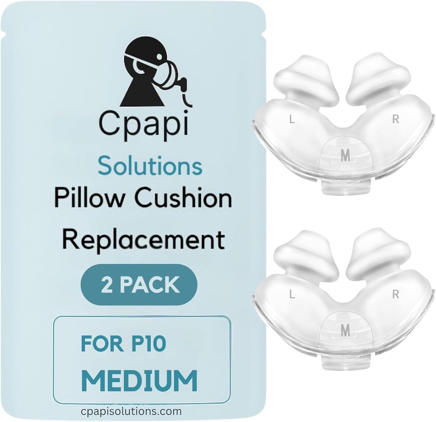 P10 Replacement Pillow Cushion 2 Pack – Compatible with AirFit & AirTouch