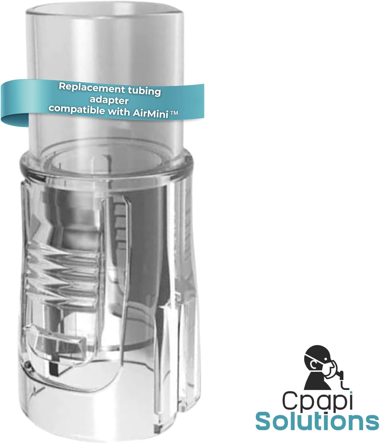 AirMini Adapter - 1 Pack – Universal CPAP Hose Connector for Travel Machine – Fits 15mm & 22mm Tubing