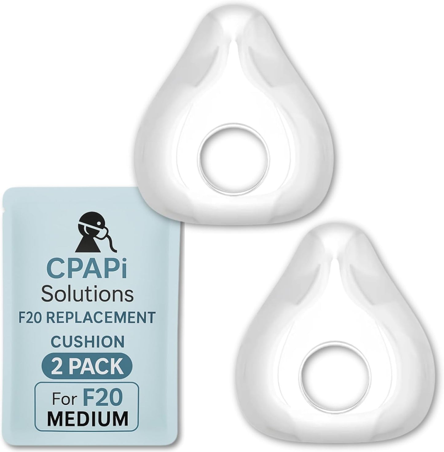 F20 Replacement Cushion 2 Pack – Compatible with AirFit & AirTouch CPAP Masks