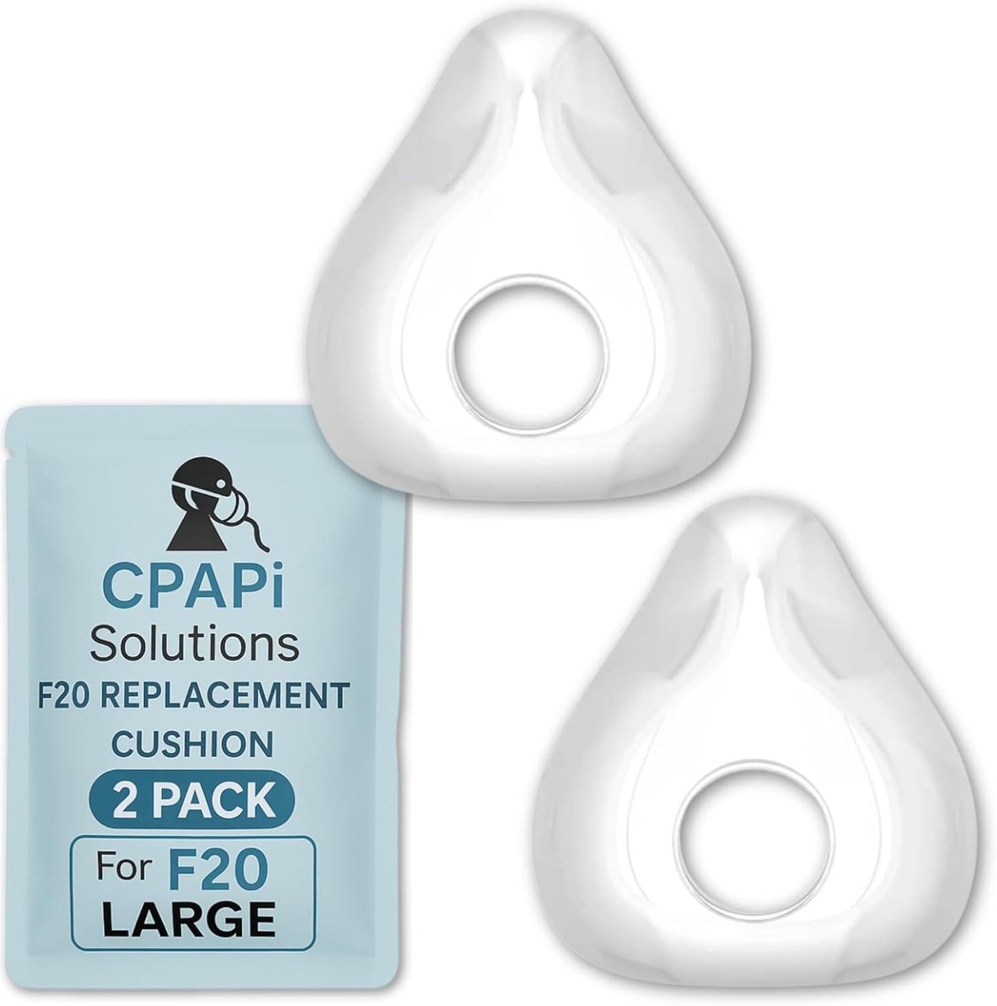 F20 Replacement Cushion 2 Pack – Compatible with AirFit & AirTouch CPAP Masks