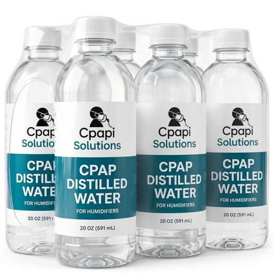 Distilled Water 20oz Bottles (6-Pack) – for CPAP Machines & Humidifiers