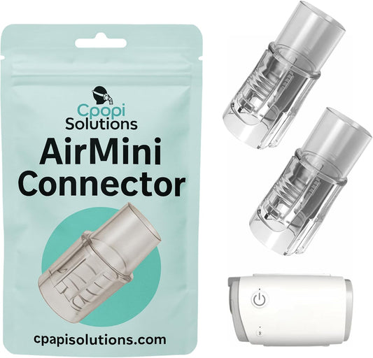 AirMini Adapter - 2 Pack – Universal CPAP Hose Connector for Travel Machine – Fits 15mm & 22mm Tubing