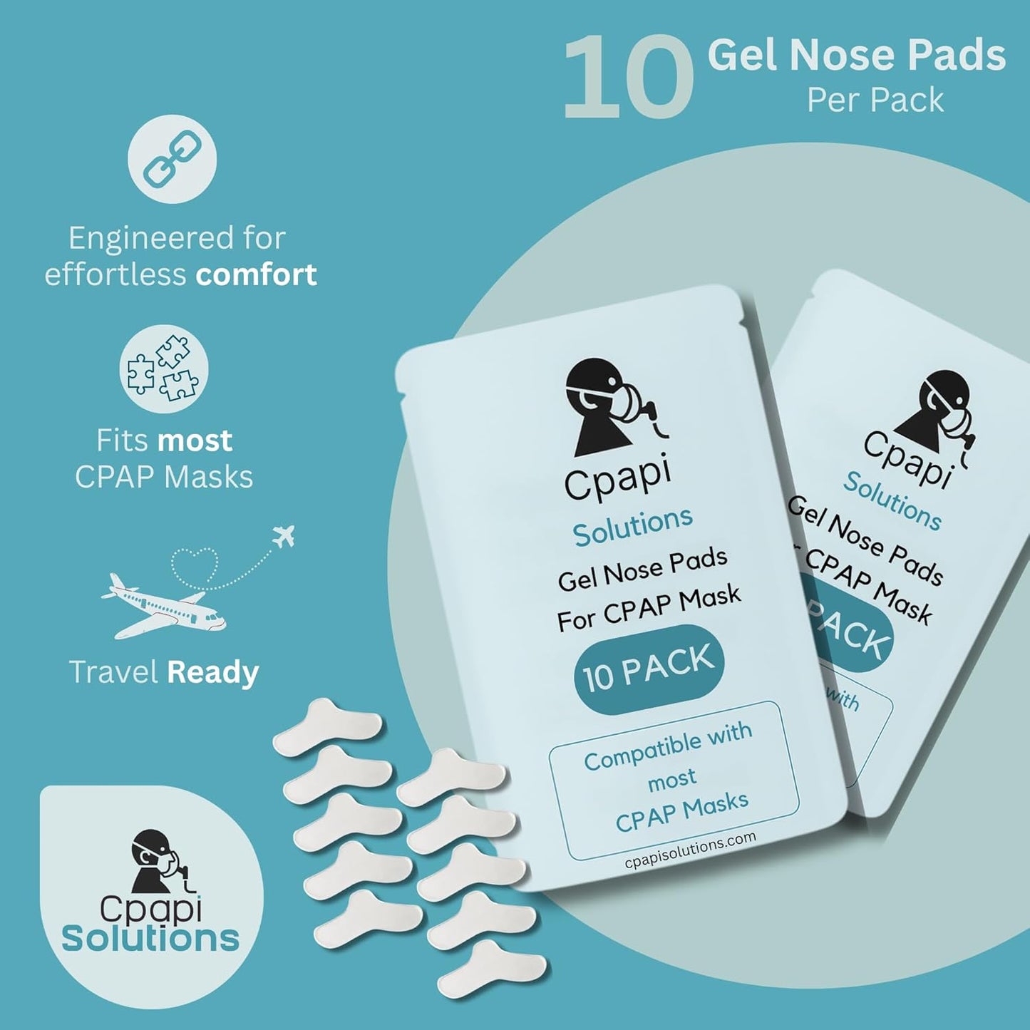 CPAP Gel Nose Pads – Soft Cushion for CPAP Mask Comfort