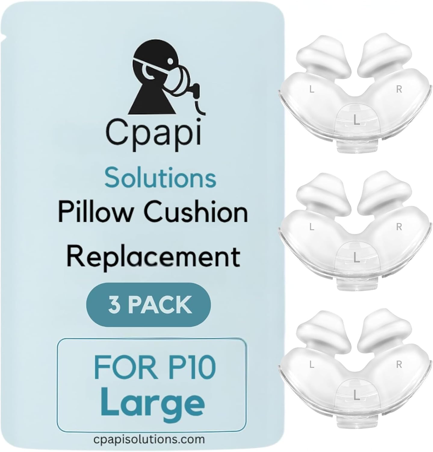 P10 Replacement Pillow Cushion 3 Pack – Compatible with AirFit & AirTouch