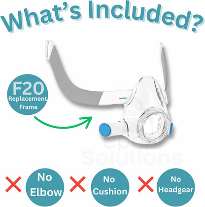 F20 Frame Replacement for CPAP Mask – Standard One-Size Fits All