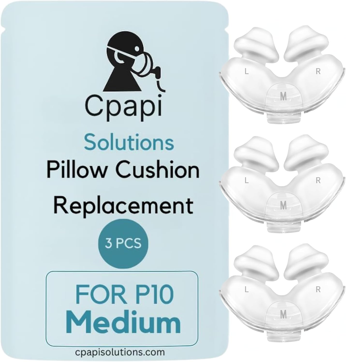 P10 Replacement Pillow Cushion 3 Pack – Compatible with AirFit & AirTouch