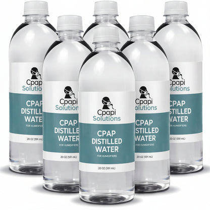 Distilled Water 20oz Bottles (6-Pack) – for CPAP Machines & Humidifiers