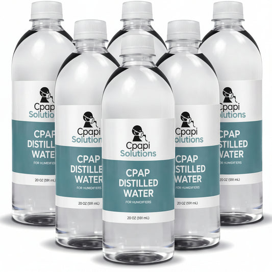 Distilled Water 20oz Bottles (6-Pack) – for CPAP Machines & Humidifiers